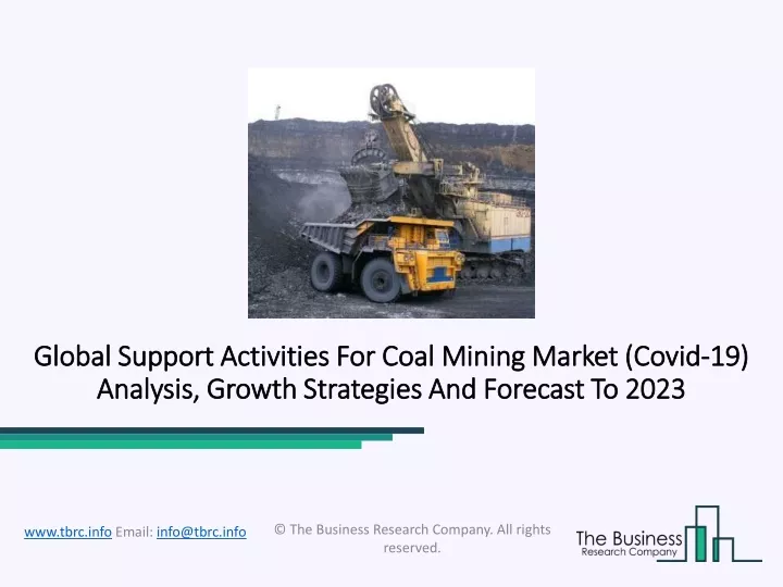 global support activities for coal mining market