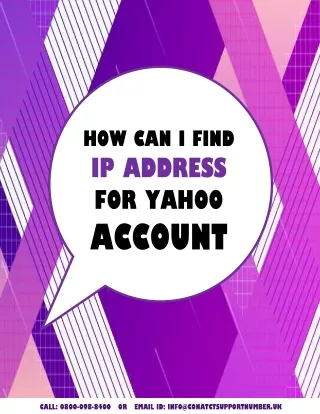 How Can I Find IP Address for Yahoo Account?