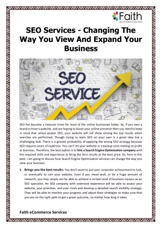 seo services changing the way you view and expand