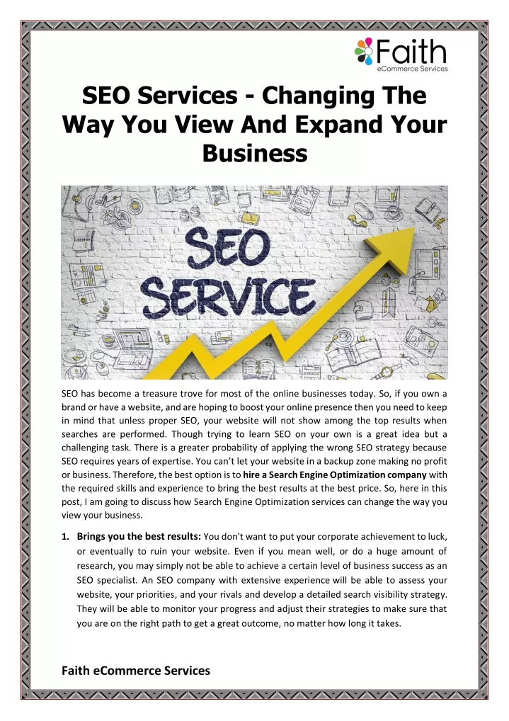 seo services changing the way you view and expand