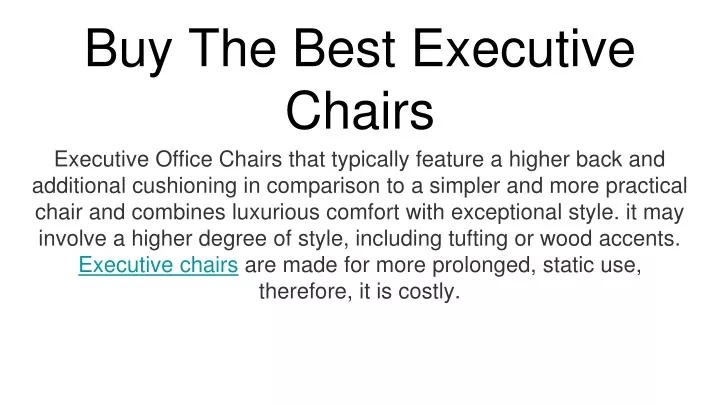 buy the best executive chairs executive office