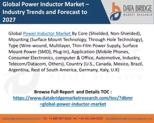 global power inductor market industry trends