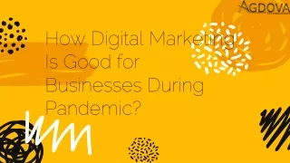 how digital marketing is good for businesses during pandemic