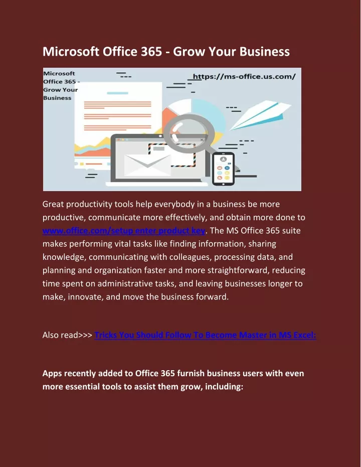 microsoft office 365 grow your business