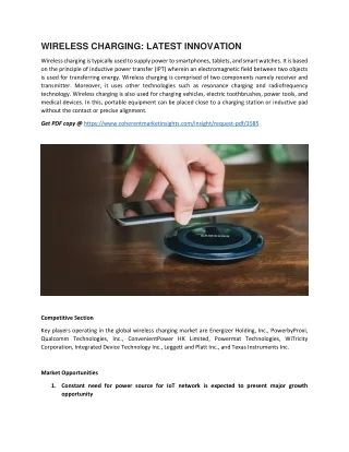 wireless charging latest innovation