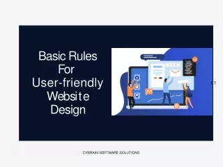 Basic Rules For  User-Friendly Website Design