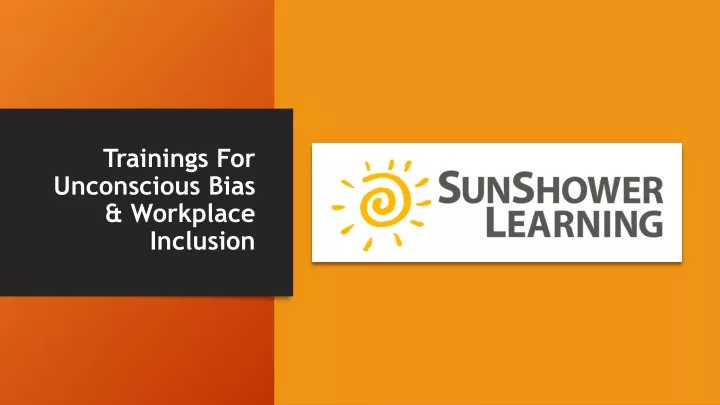 trainings for unconscious bias workplace inclusion