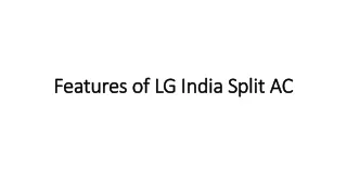 features of lg india split ac