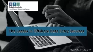 Offering Offshore Data Entry Services