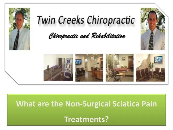 what are the non surgical sciatica pain treatments