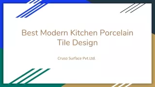 Best Modern Kitchen Porcelain Tile Design