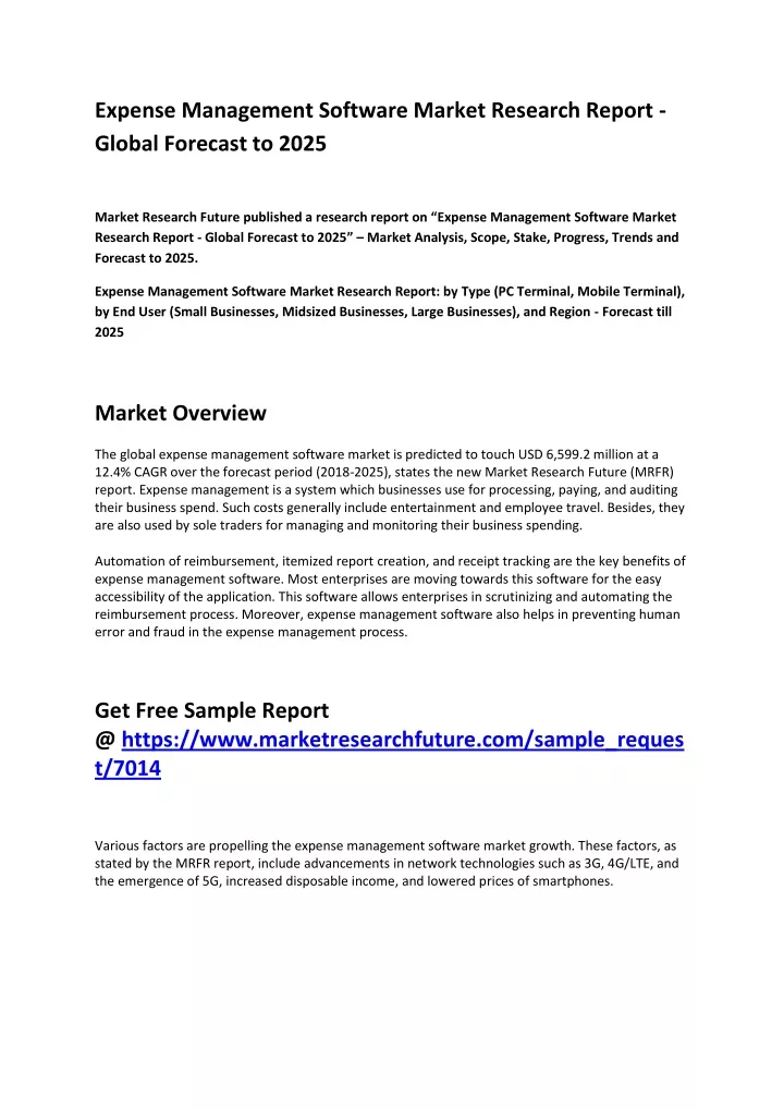 expense management software market research