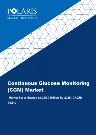 continuous glucose monitoring cgm market