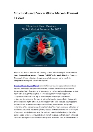 structural heart devices global market forecast