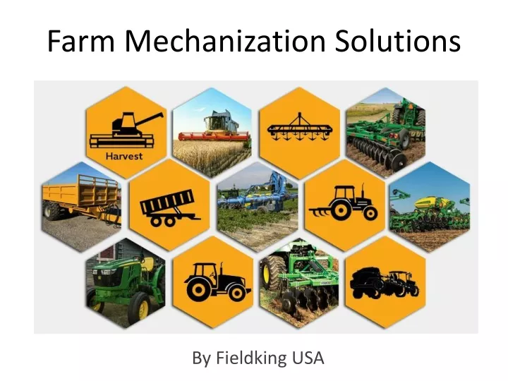 farm mechanization solutions