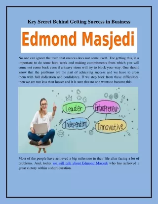 Edmond Masjedi Journey - How Edmond Masjedi was Involved in this Online World