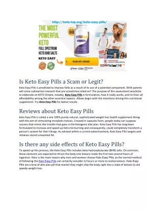 Keto Easy Pills