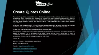 create quotes online