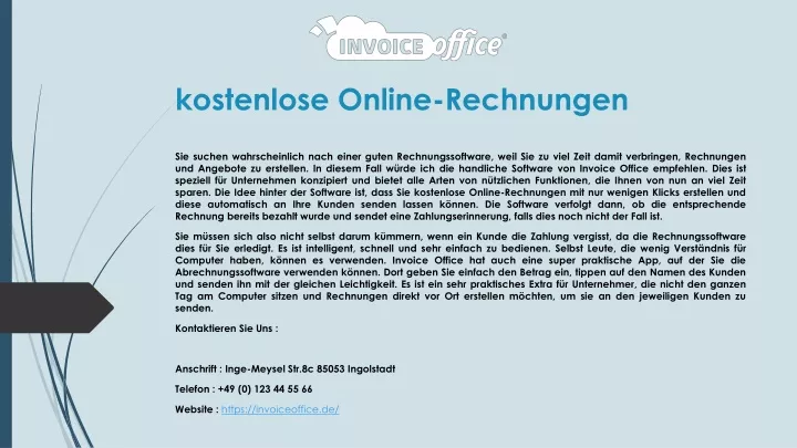 kostenlose online rechnungen