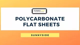polycarbonate flat sheets