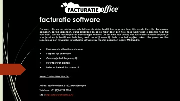 facturatie software