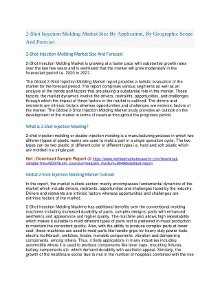 2 shot injection molding market size