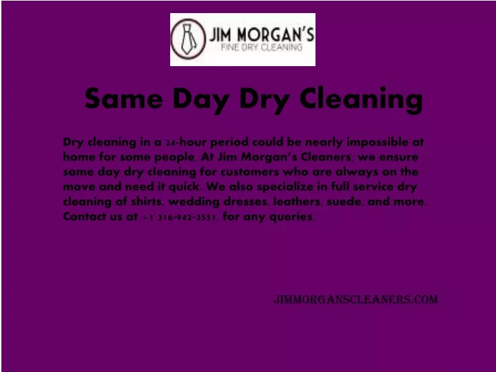 same day dry cleaning