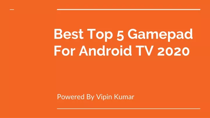 best top 5 gamepad for android tv 2020