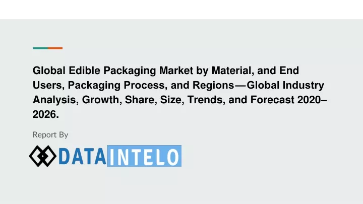 global edible packaging market by material