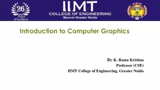 introduction to computer graphics d r k rama