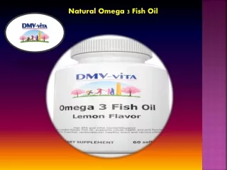 Natural Omega 3 Fish Oil
