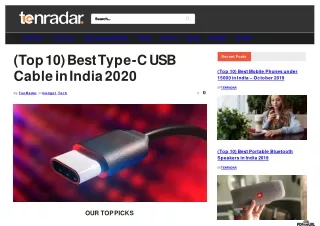 (Top 10) Best Type C USB Cable in India