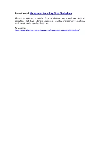recruitment management consulting firms