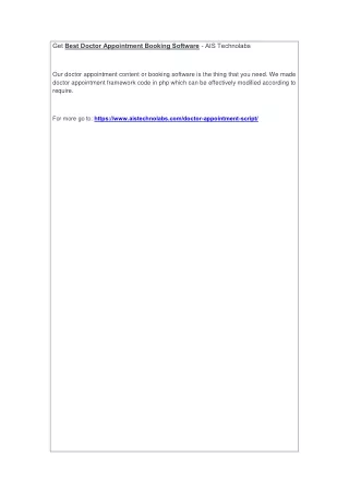 get best doctor appointment booking software