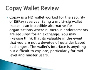 copay wallet review
