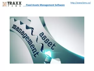 Fixed Assets Management Software - Fams