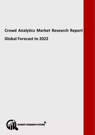 PPT - Global Crowd Analytics Market to reach a market size PowerPoint ...