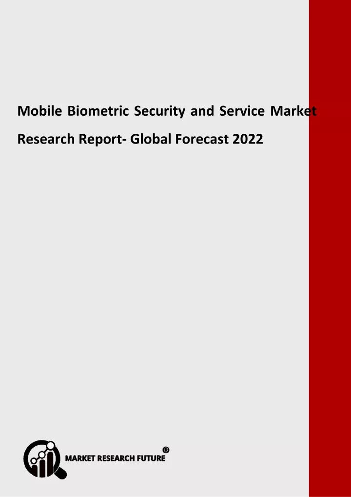 mobile biometric security and service market