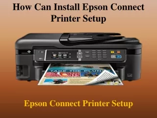 how can install epson connect printer setup