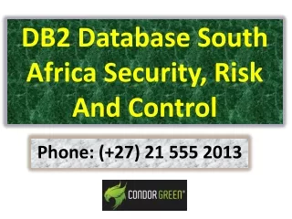 DB2 Database South Africa Security, Risk And Control