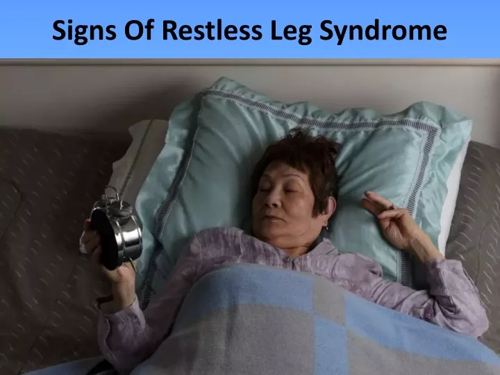 signs of restless leg syndrome