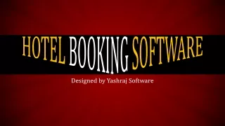 Most-Popular Hotel Booking Software | onlineyashraj