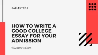 h ow to write a good college essay for your