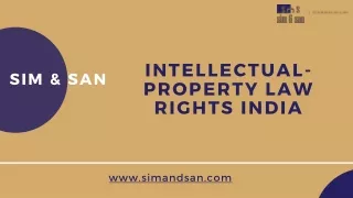 Patent Registration In India | Top IPR  Firms In India - Sim & San