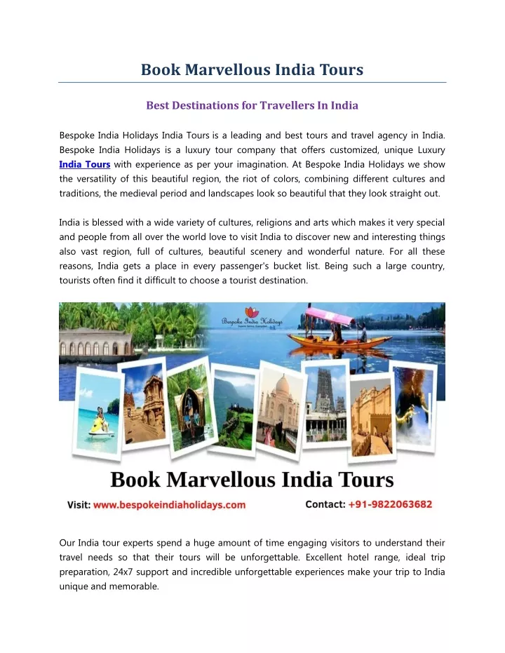 book marvellous india tours best destinations
