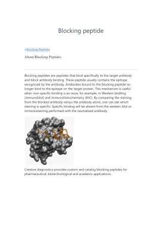 blocking peptide