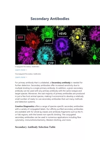 secondary antibodies