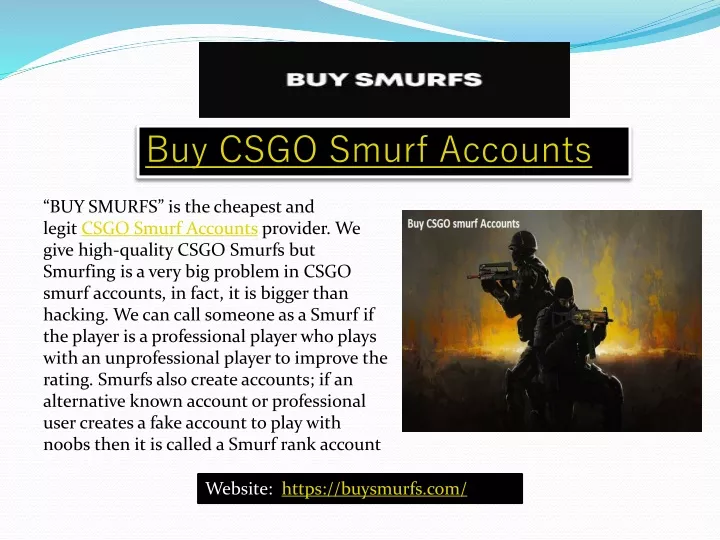 buy csgo smurf accounts