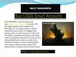 Buy CSGO Smurf Accounts - slide 1