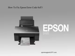 fix epson error code 0xf3